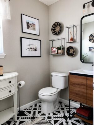Easy Ways to Update a Builder Grade Powder Bathroom