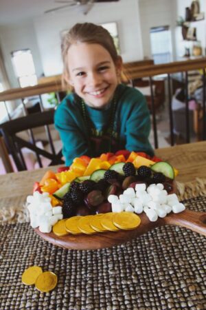 Kids Rainbow Fruit and Veggie Tray