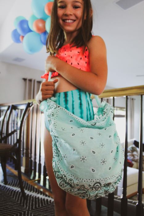 Easy Craft for Kids DIY Tote Bags from Bandanas - Project Whim